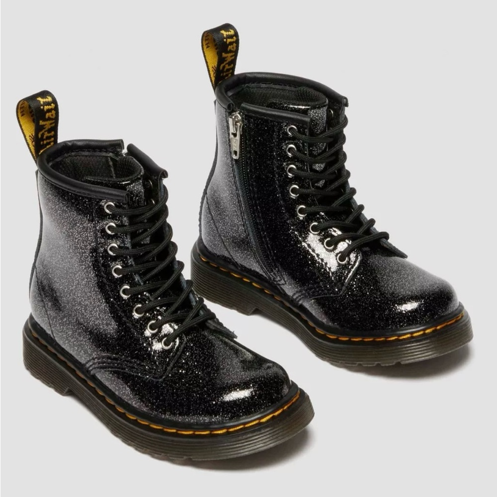 *Never Worn* Dr. Martens Toddler 1460 Glitter Lace-Up Boots